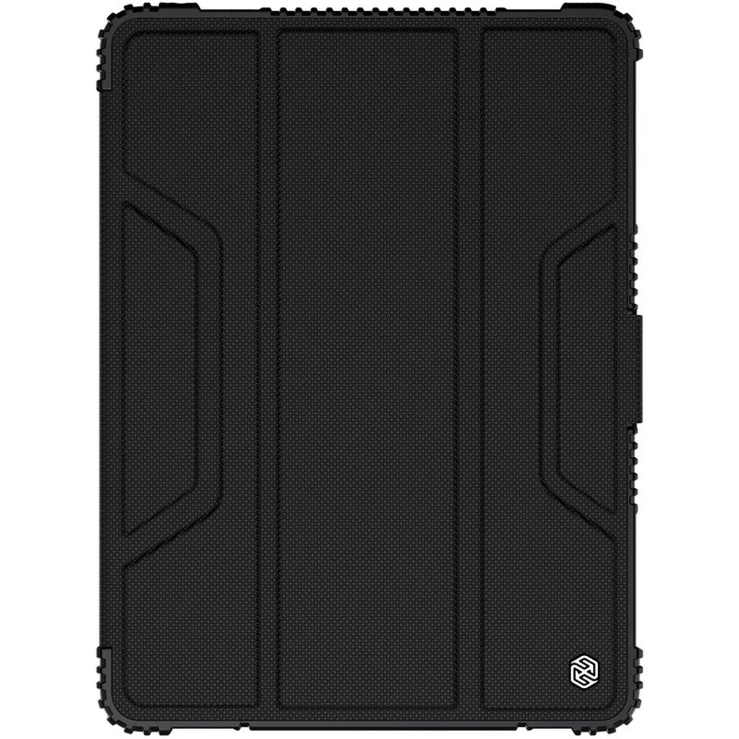 Nillkin Bumper Leather Case Pro GeSchutztes Smart Cover mit Kameratasche und Ständer für iPad 10.2" 2021 / 2020 / 2019