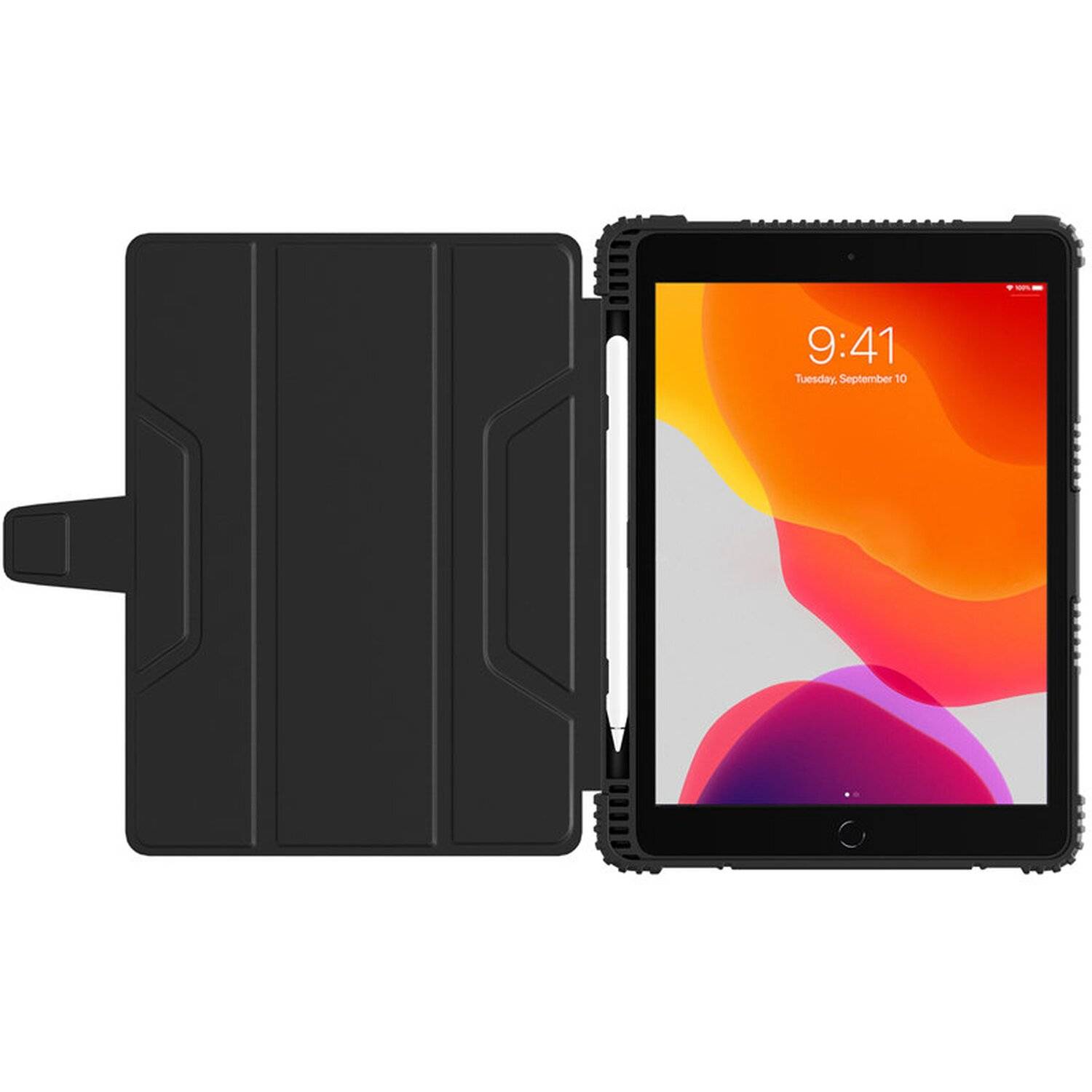 Nillkin Bumper Leather Case Pro GeSchutztes Smart Cover mit Kameratasche und Ständer für iPad 10.2" 2021 / 2020 / 2019