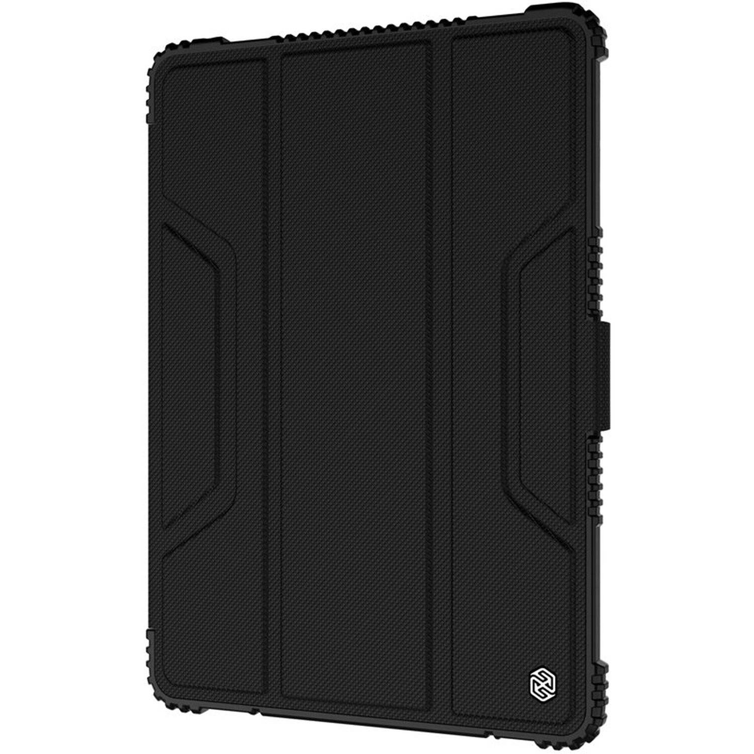 Nillkin Bumper Leather Case Pro GeSchutztes Smart Cover mit Kameratasche und Ständer für iPad 10.2" 2021 / 2020 / 2019