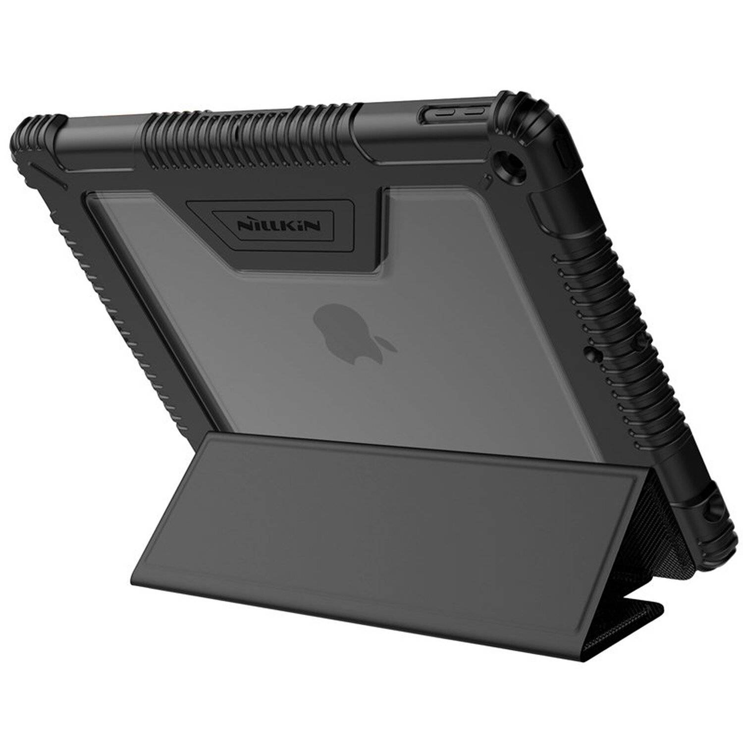 Nillkin Bumper Leather Case Pro GeSchutztes Smart Cover mit Kameratasche und Ständer für iPad 10.2" 2021 / 2020 / 2019