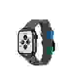 WatchBand Silicone, Silikon Armband mit Adapter, Blau