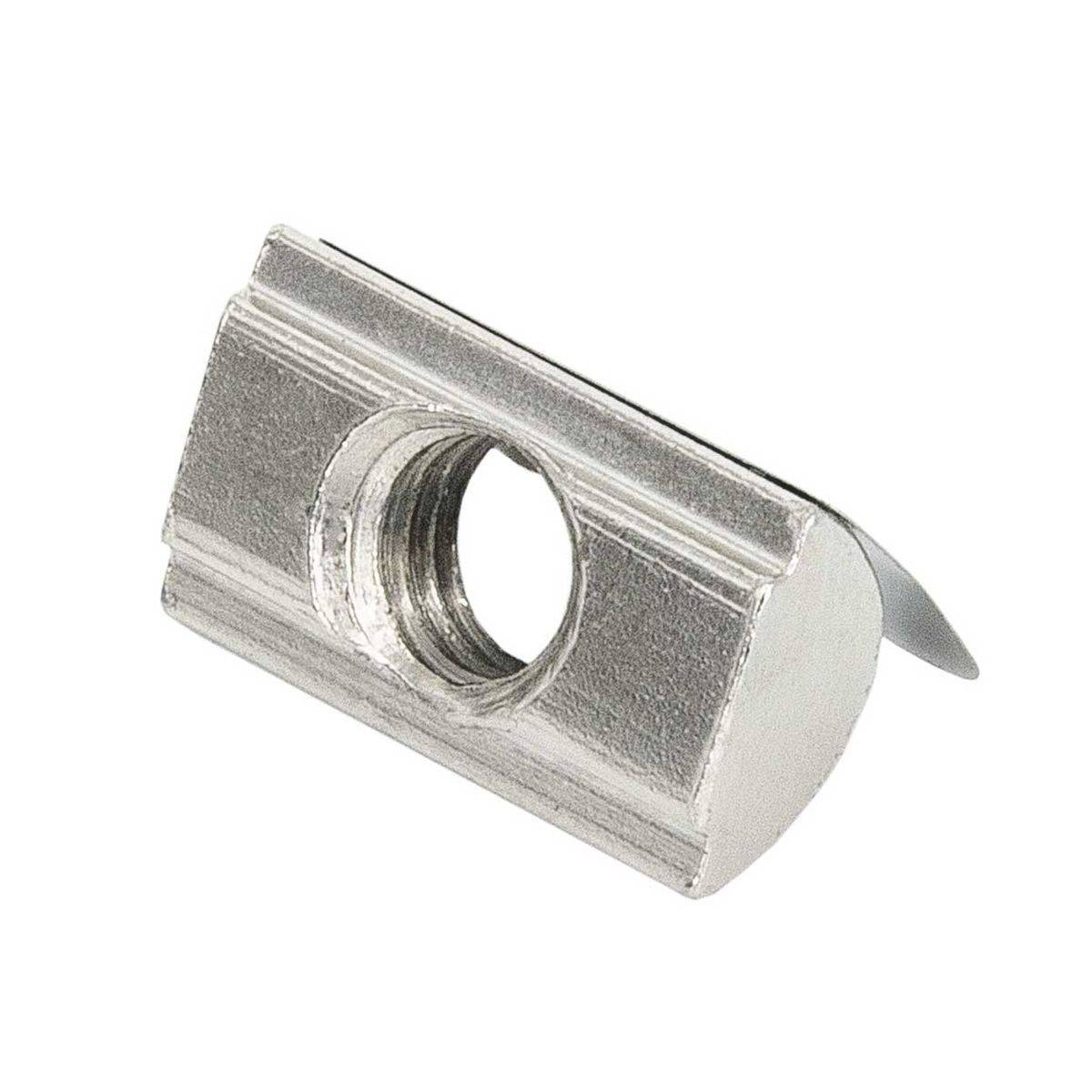 SCHMIDT systemprofile 10x Nutenstein M8 Nut 8 Gleitmutter mit Steg und Feder einschwenkbar Befestigungsmaterial Aluprofil-Zubehör