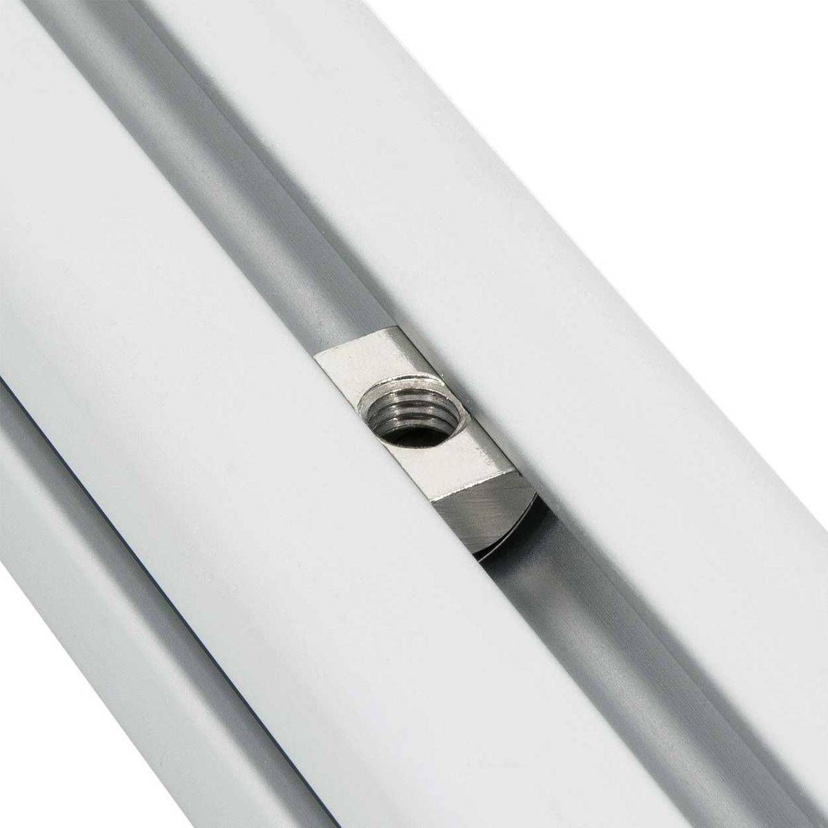 SCHMIDT systemprofile 10x Nutenstein M8 Nut 8 Gleitmutter mit Steg und Feder einschwenkbar Befestigungsmaterial Aluprofil-Zubehör