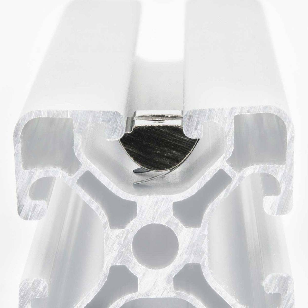 SCHMIDT systemprofile 10x Nutenstein M8 Nut 8 Gleitmutter mit Steg und Feder einschwenkbar Befestigungsmaterial Aluprofil-Zubehör