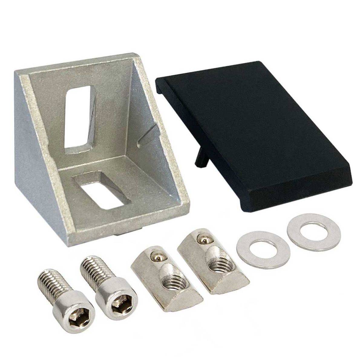 SCHMIDT systemprofile 30x Eckwinkel Nut 8 Aluminium Winkel Profil-Verbinder Eckverbinder Abdeckkappe Aluprofil-Zubehör