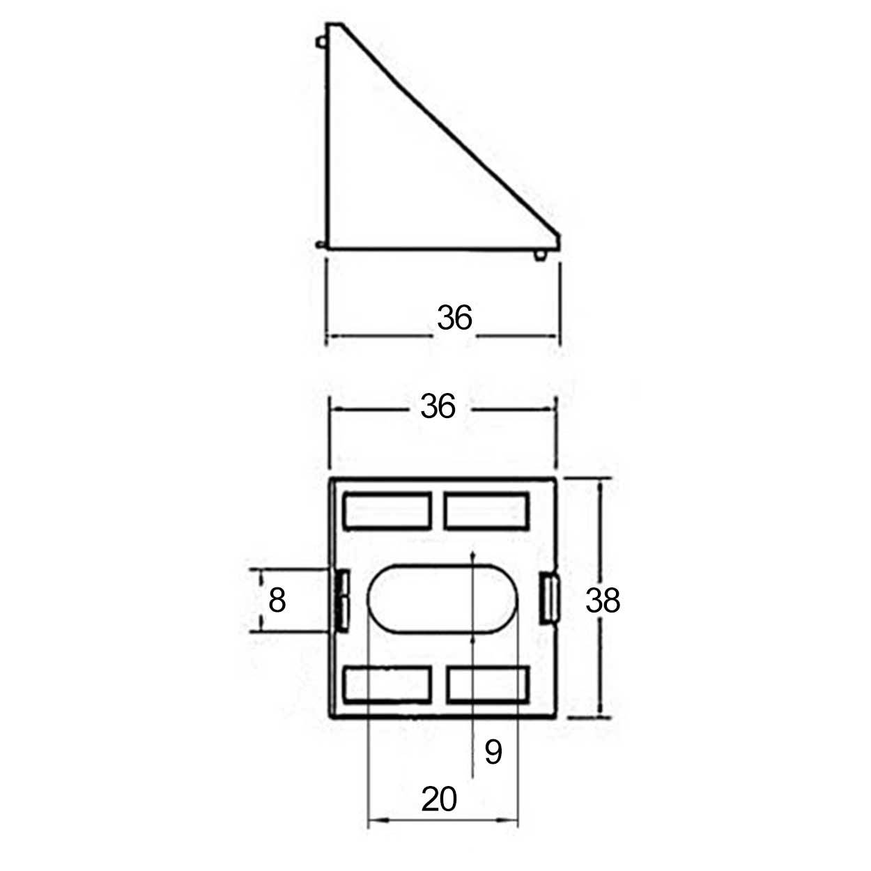 SCHMIDT systemprofile 30x Eckwinkel Nut 8 Aluminium Winkel Profil-Verbinder Eckverbinder Abdeckkappe Aluprofil-Zubehör