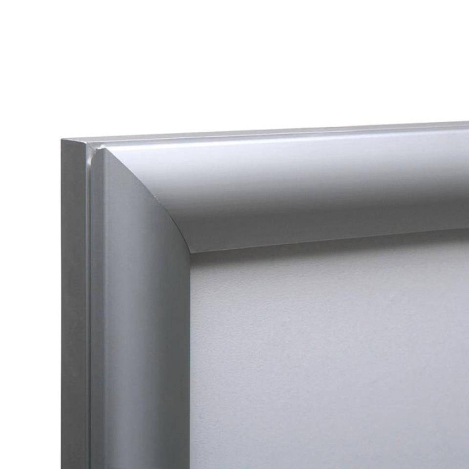 LED-Leuchtrahmen, silber, Aluminium, Profilbreite 30mm, DIN A4, 339x252x27mm