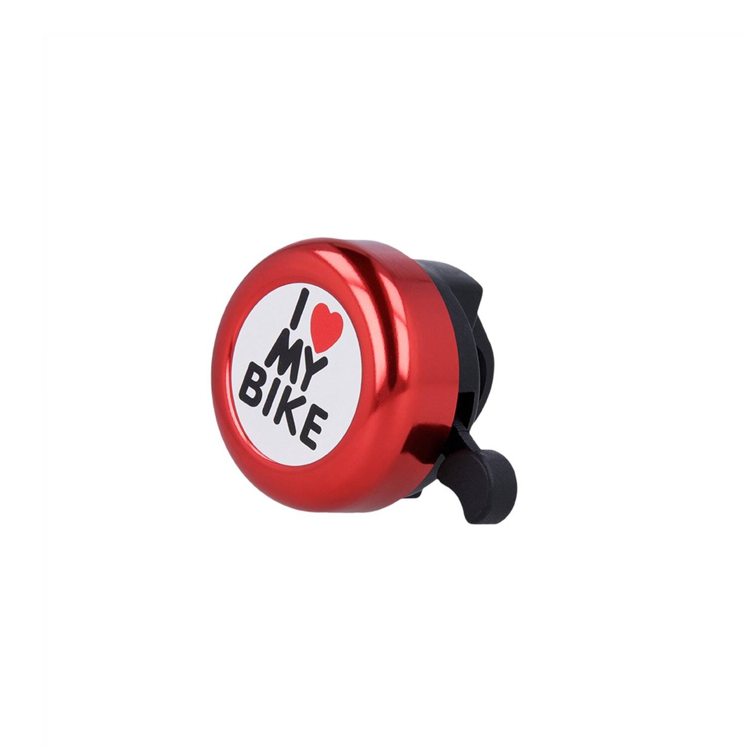 Fahrradklingel " I Love My Bike " Lenkrad Fahrradglocke Mountainbike Glocke Klingel Bike Scooter Rot