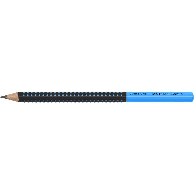 FABER-CASTELL Bleistift Jumbo GRIP TWO TONE, blau