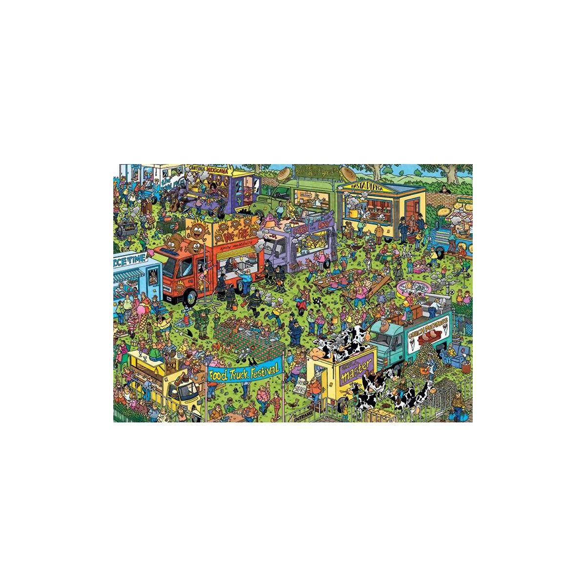 20042 - Food Truck Festival von Jan van Haasteren, Puzzle, 1500 Teile