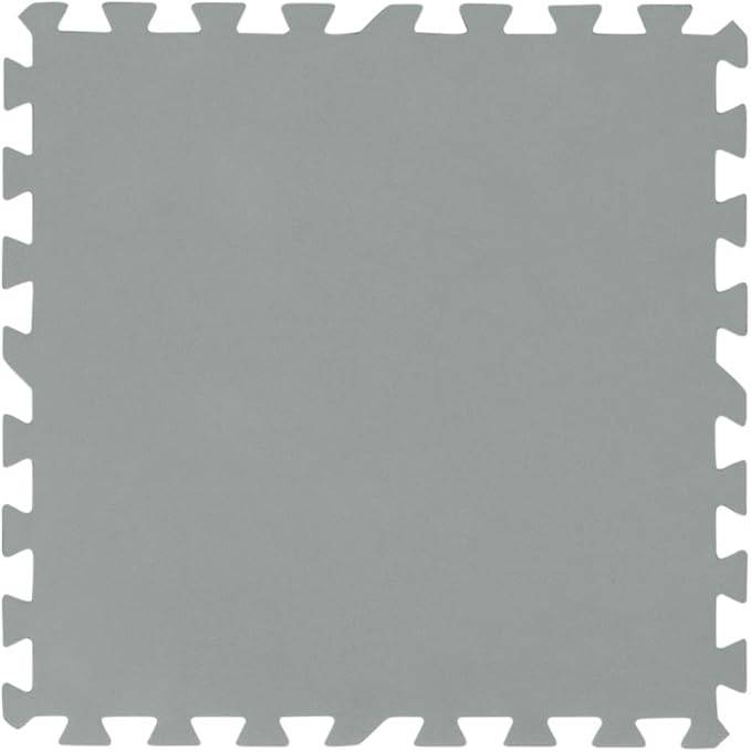 Bestway Flowclear Pool-Bodenschutzfliesen Set, grau, 9 Stück á 50 x 50 cm