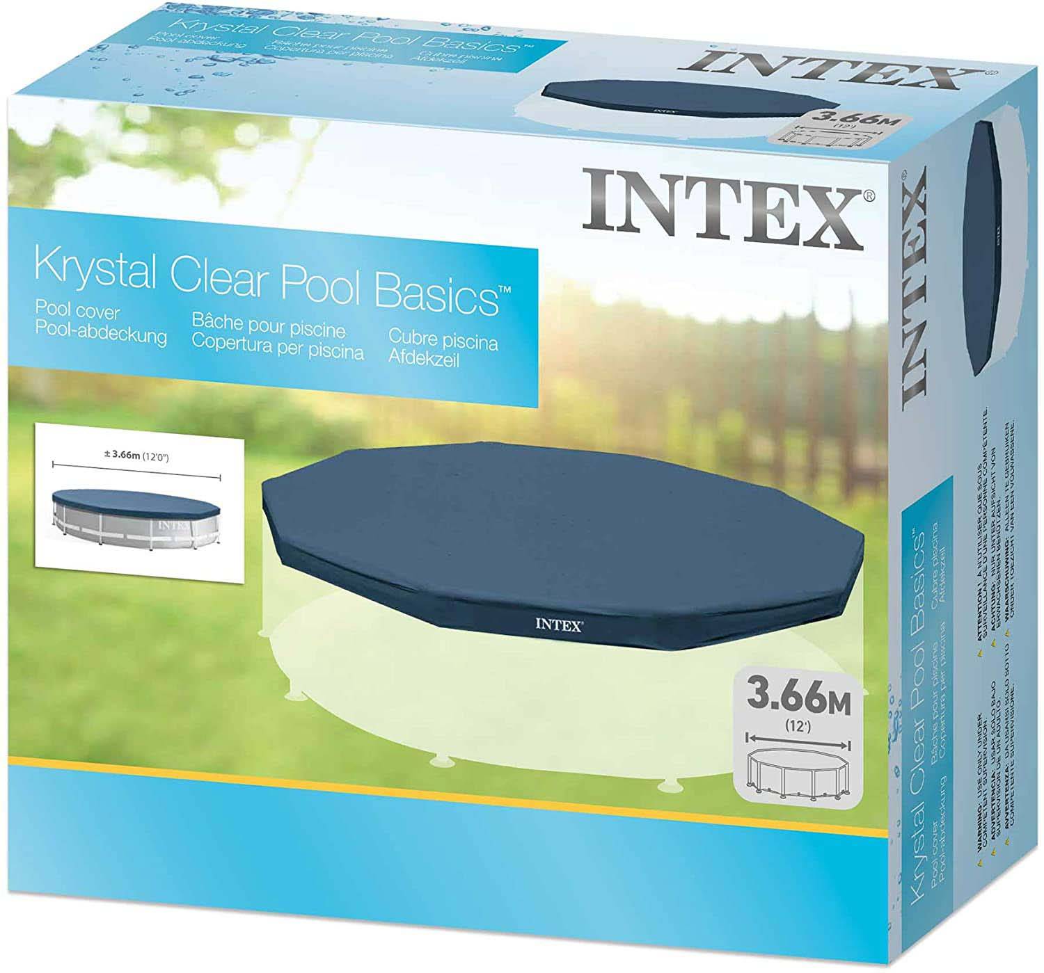 Intex 28031 - 3.66M X 25CM ROUND POOL COVER