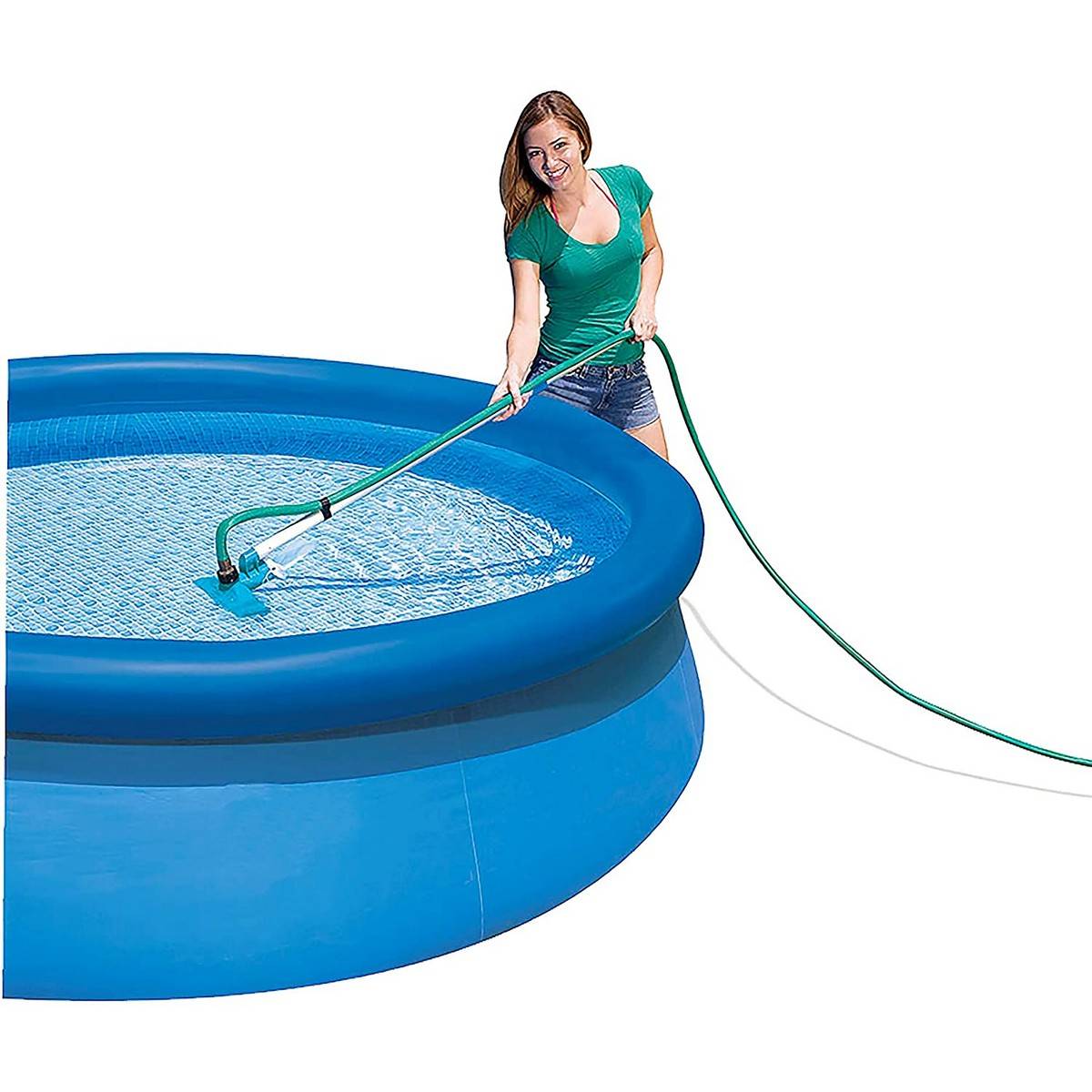 INTEX 28002 Pool-Reinigungsset mit Alu-Teleskopstange 239cm