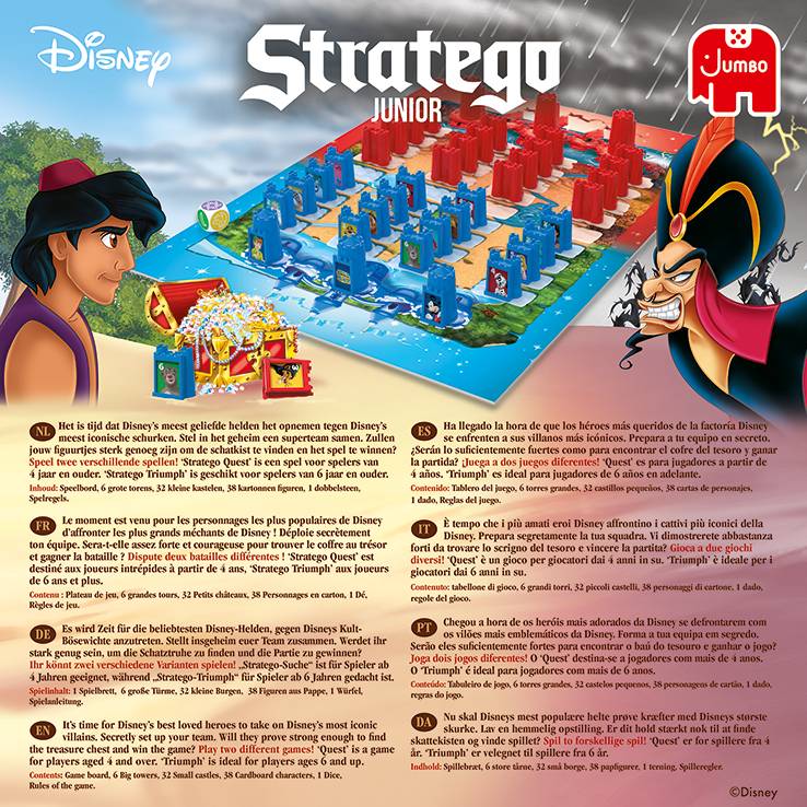 JUMBO 19803 Disney Stratego Junior, Familienspiel