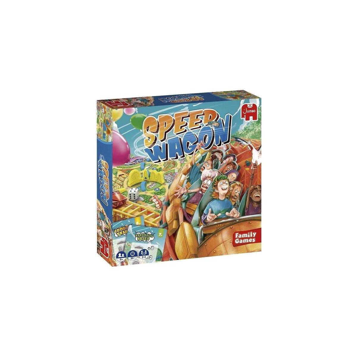19825 - Speedwagon, Brettspiel, für 2-4 Spieler, ab 8 Jahren (DE-Ausgabe)
