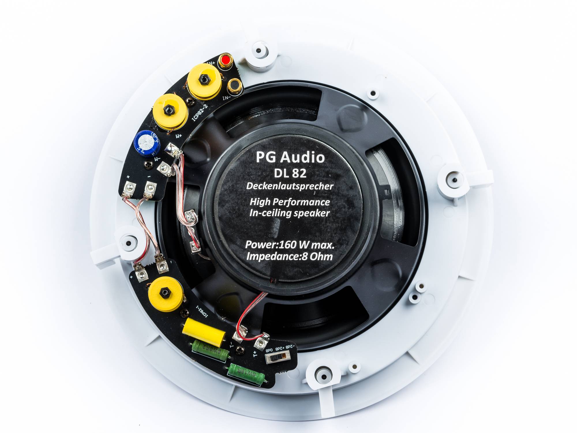 PG Audio DL 82,2 Wege Decken-Einbaulautsprecher, 80/160 Watt max.weiß, Neu-Ware