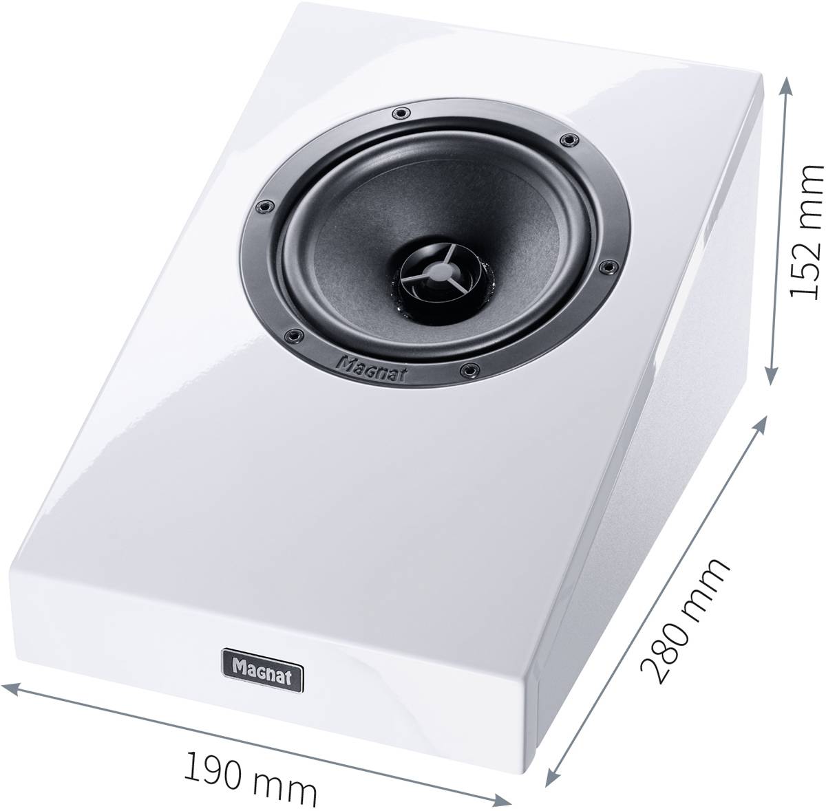 Magnat ATM 202 Dolby Atmos Heimkino Zusatzlautsprecher 2-Wege geschlossen weiß 1 Paar B-Ware