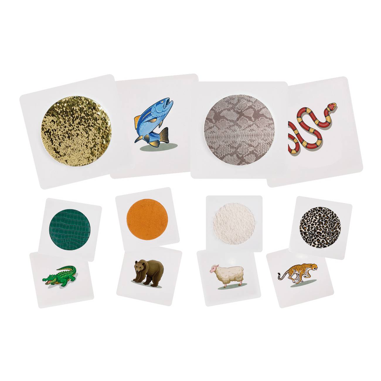 EDUPLAY 120742 Fühlkarten, mehrfarbig, 6-teilig (1 Set)