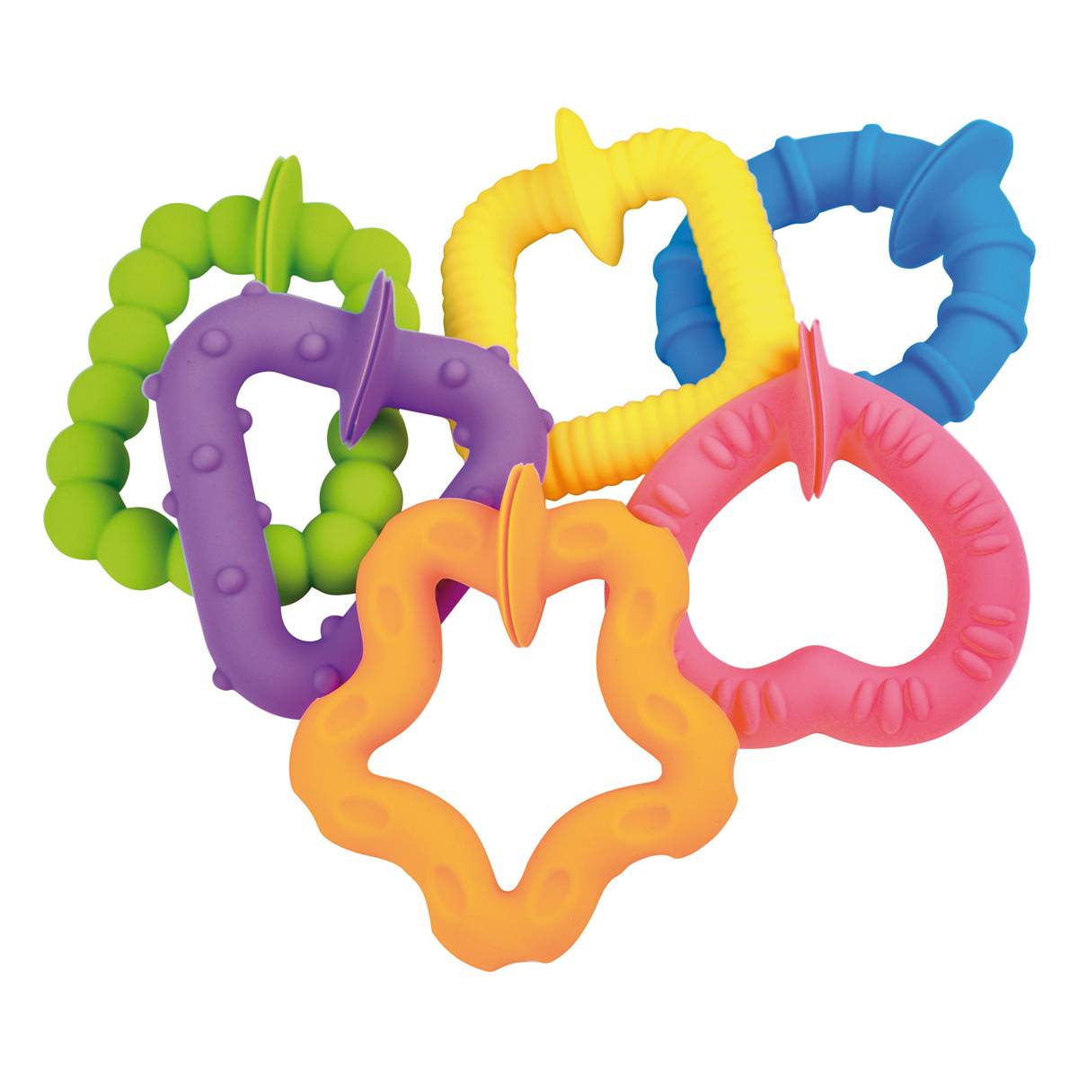 EDUPLAY 120743 Saugnapf-Formen Spiel, mehrfarbig, 6-teilig (1 Set)