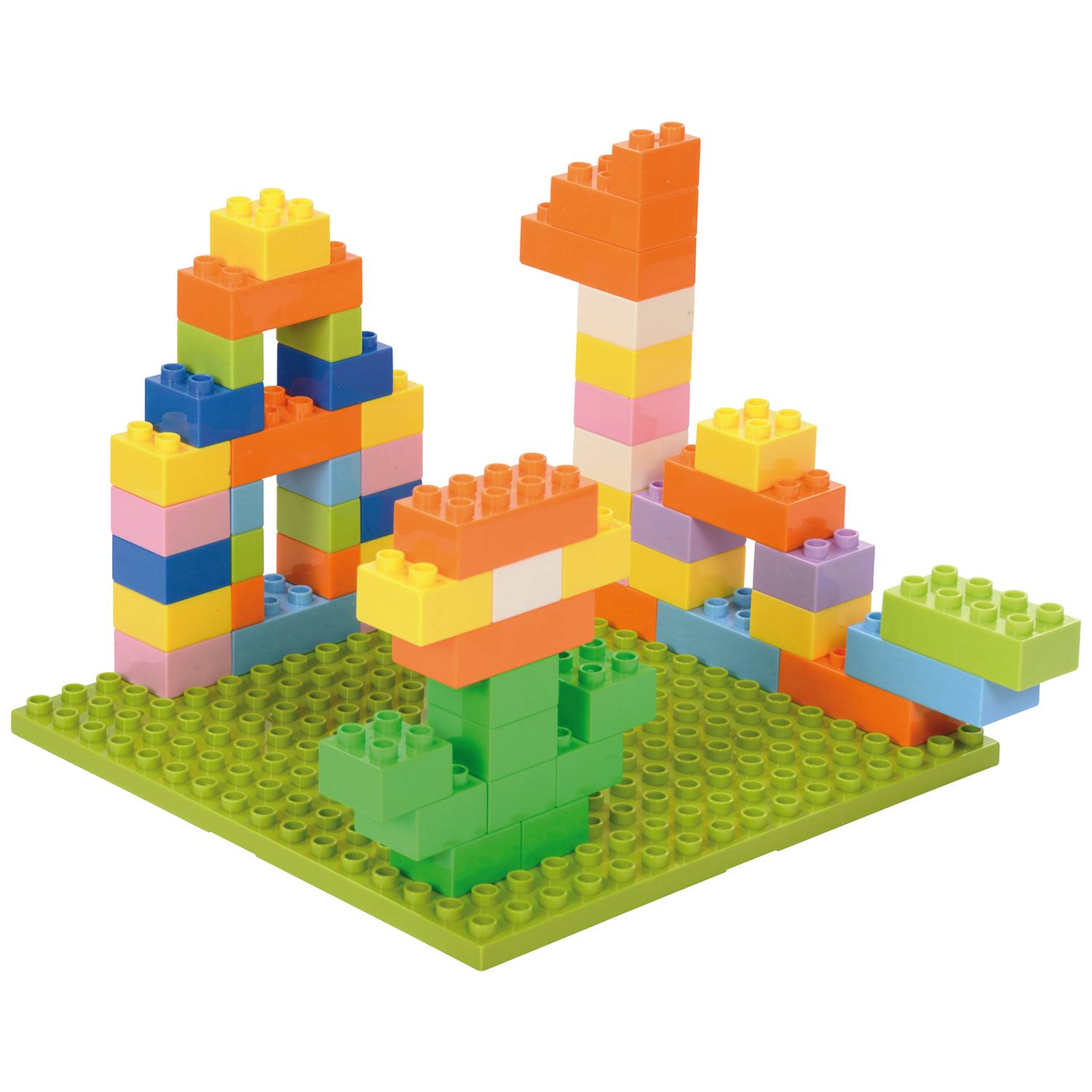 EDUPLAY 120747 Baublocks groß, Noppensteine, bunt, 220-teilig (1 Set)