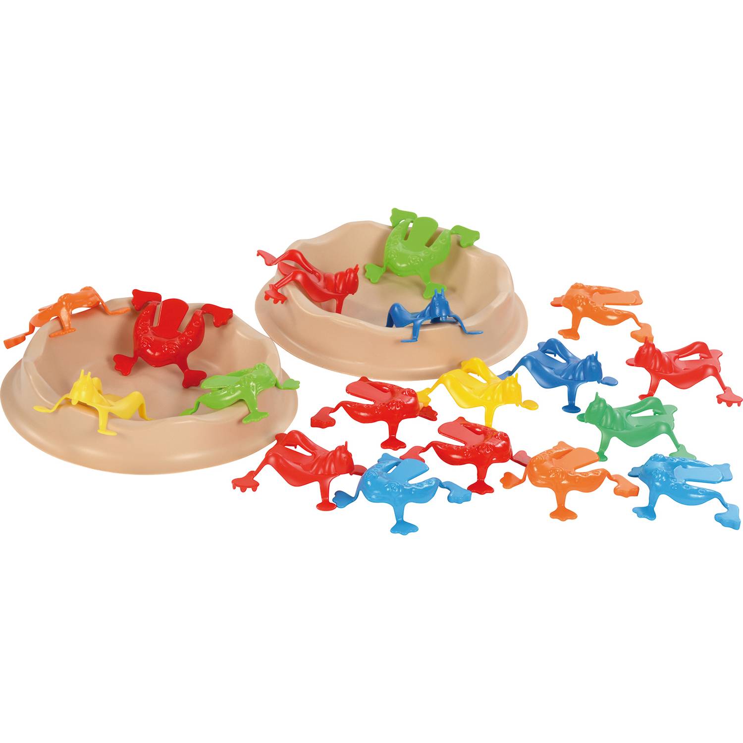 EDUPLAY 120749 Frosch und Grillen Hüpfspiel Mega, mehrfarbig, 22-teilig (1 Set)