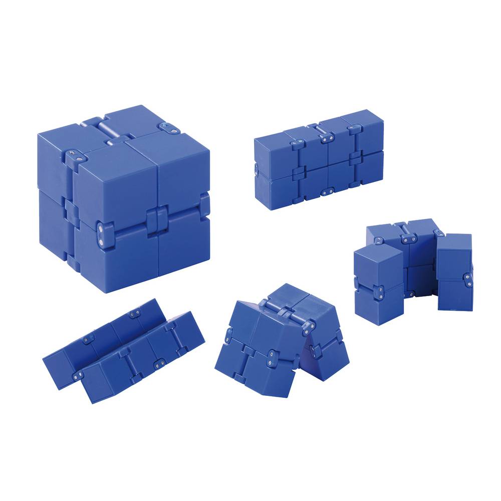 EDUPLAY 130302 Unendlicher Würfel, 4 x 4 x 4 cm, blau