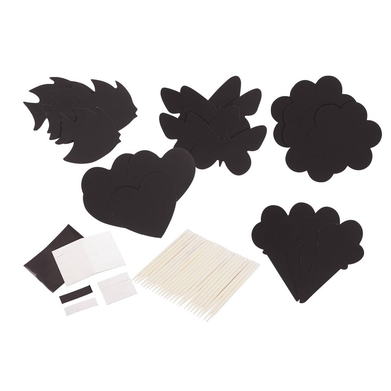 EDUPLAY 210294 Scratch Magic Motive, schwarz/bunt, 25-teilig (1 Set)