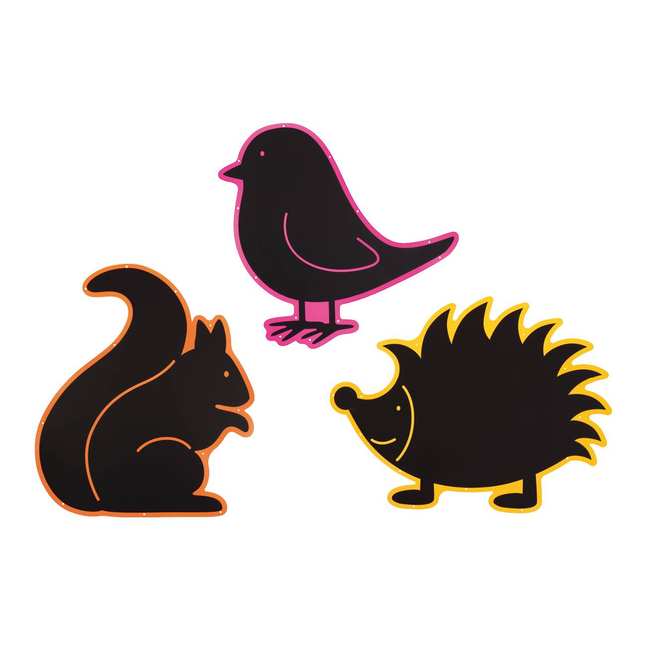 EDUPLAY 110488 Outdoortafeln Tiere, mehrfarbig, 3-teilig (1 Set)