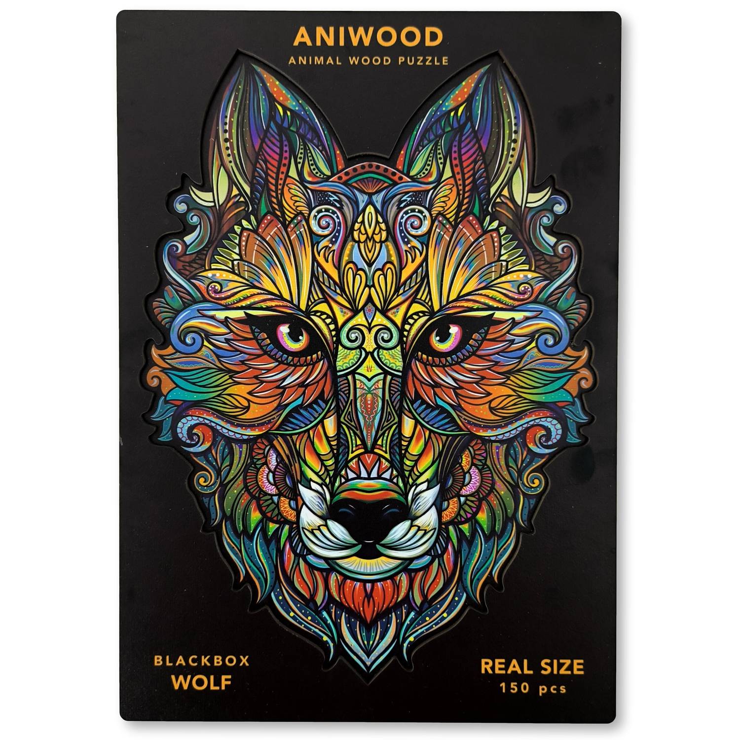 ANIWOOD Puzzle Wolf M 150 Teile, Holz (20,0 x 26,9 x 0,5 cm), 150-teilig (1 Set)