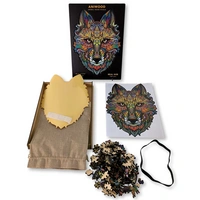 ANIWOOD Puzzle Wolf M 150 Teile, Holz (20,0 x 26,9 x 0,5 cm), 150-teilig (1 Set) ANIWOOD Puzzle Wolf M 150 Teile, Holz (20,0 x 26,9 x 0,5 cm), 150-teilig (1 Set)