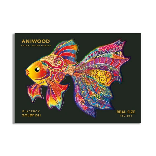 ANIWOOD Puzzle Goldener Fisch M 150 Teile, Holz (26,5 x 20,0 x 0,5 cm), 150-teilig (1 Set) ANIWOOD Puzzle Goldener Fisch M 150 Teile, Holz (26,5 x 20,0 x 0,5 cm), 150-teilig (1 Set)