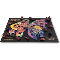 ANIWOOD Puzzle Goldener Fisch M 150 Teile, Holz (26,5 x 20,0 x 0,5 cm), 150-teilig (1 Set) ANIWOOD Puzzle Goldener Fisch M 150 Teile, Holz (26,5 x 20,0 x 0,5 cm), 150-teilig (1 Set)