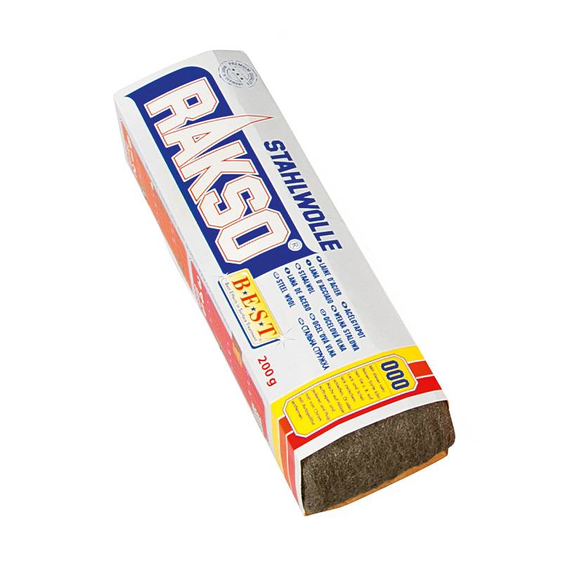 Rakso Stahlwolle 000, grau (200 g)