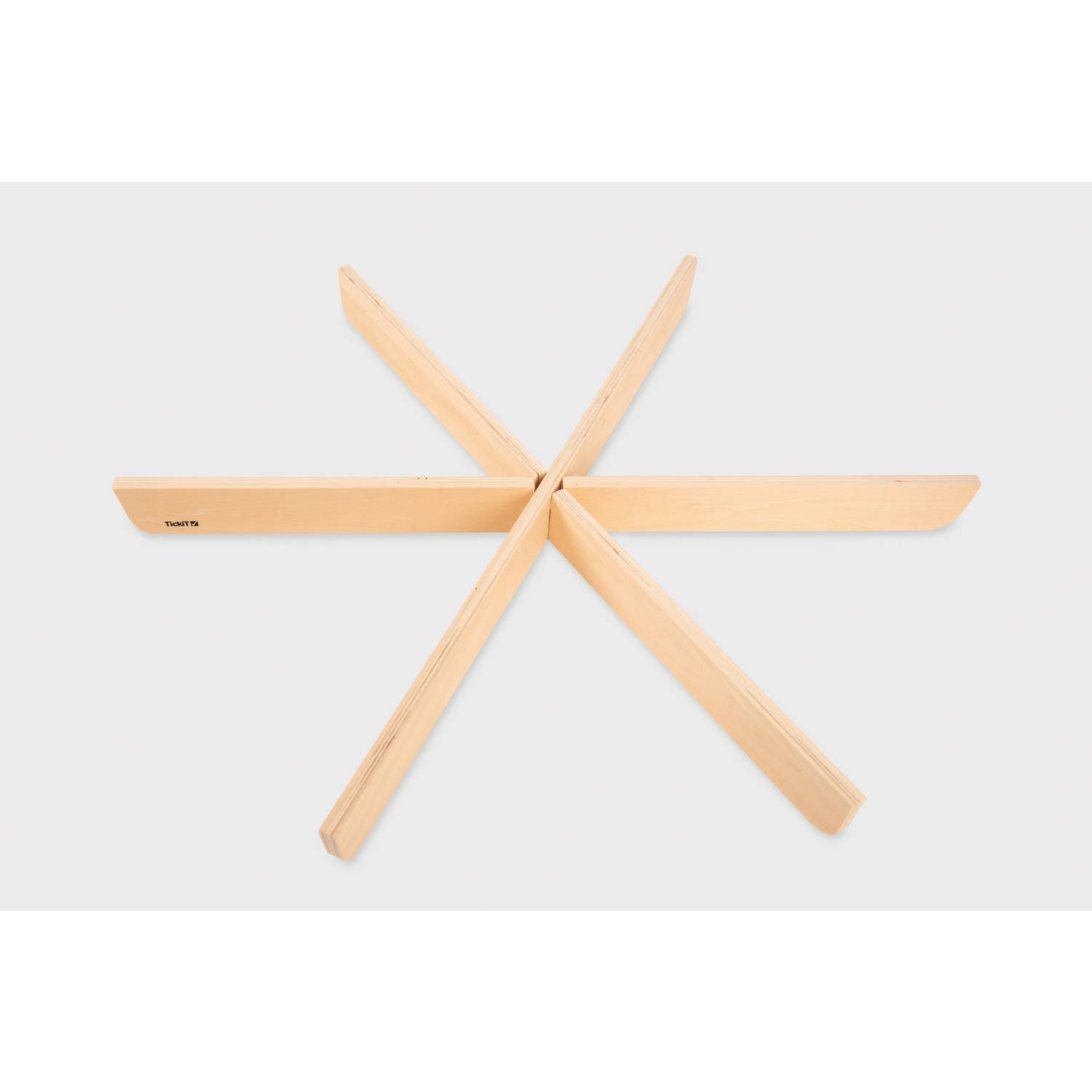 EDUPLAY 110494 Trennkreuz Ø 64,6 x 5 cm, für runden Leuchttisch, schwarz