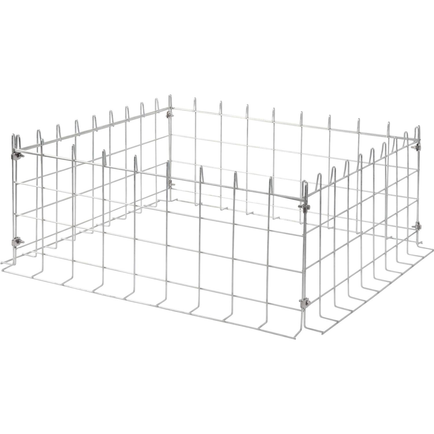 EDUPLAY 110492 Schutzgitter Feuerstelle, 90 x 90 x 40 cm, grau