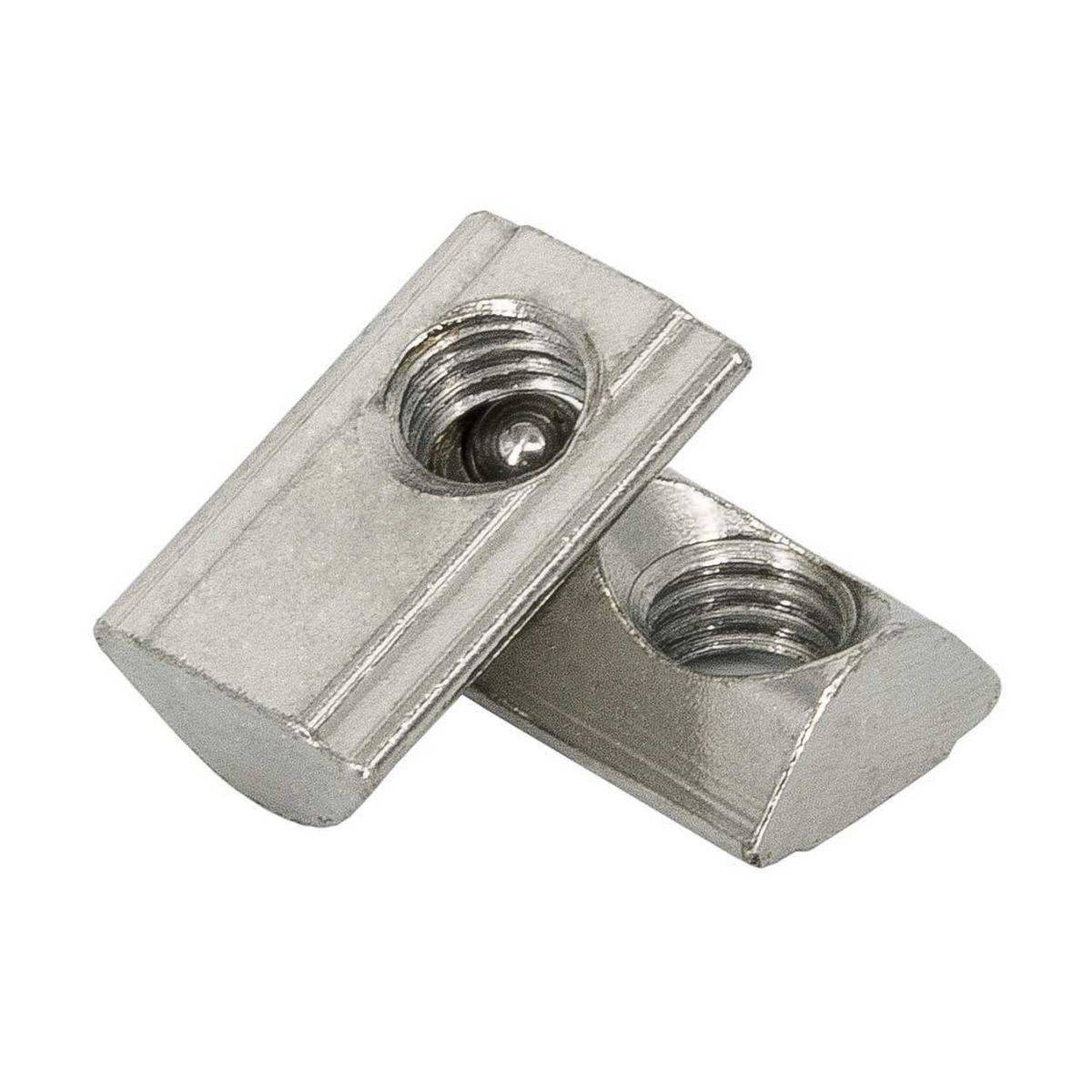 SCHMIDT systemprofile 10x Nutenstein M8 Nut 8 Gleitmutter Steg Federkugel einschwenkbar Befestigungsmaterial Aluprofil-Zubehör