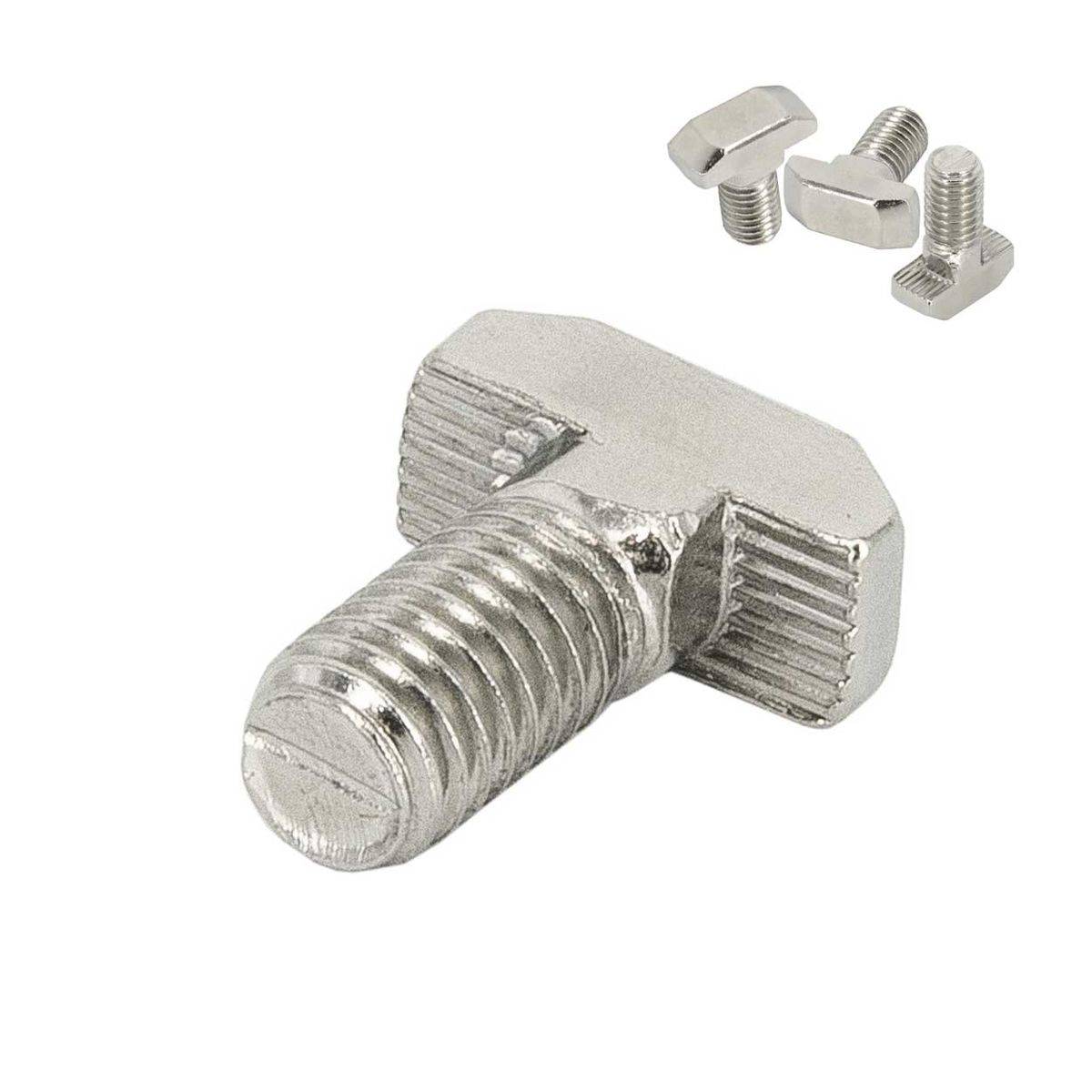 SCHMIDT systemprofile 100x Hammerschraube M8 16mm Nut 8 T-Schraube mit Steg Befestigungsmaterial Aluprofil-Zubehör