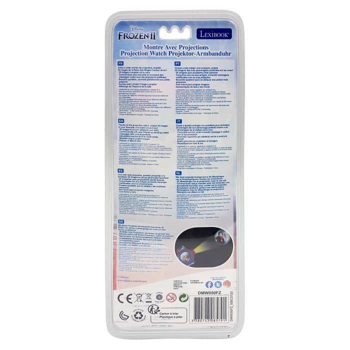 LA QUEEN DES NEIGES Digitaluhr mit Projektion von 20 Bildern - LEXIBOOK