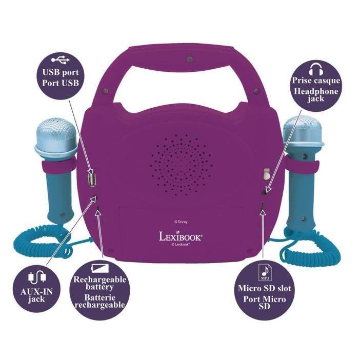 THE SNOW QUEEN - Bluetooth-Lautsprecher - Lichteffekte, Mikrofone und Akku