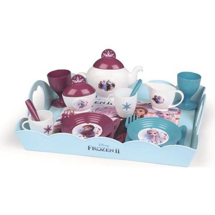 SMOBY Frozen 2 Tea Time XL Tablett 17 Zubehör
