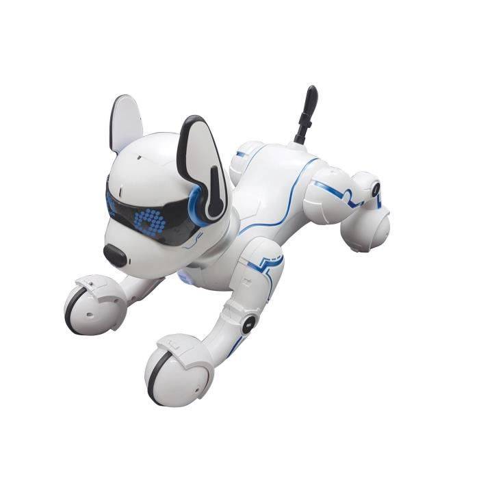 Power Puppy - Mein intelligenter programmierbarer und taktiler Roboterhund mit Fernbedienung - LEXIBOOK