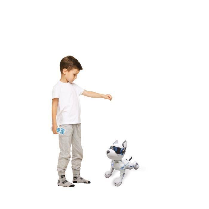 Power Puppy - Mein intelligenter programmierbarer und taktiler Roboterhund mit Fernbedienung - LEXIBOOK
