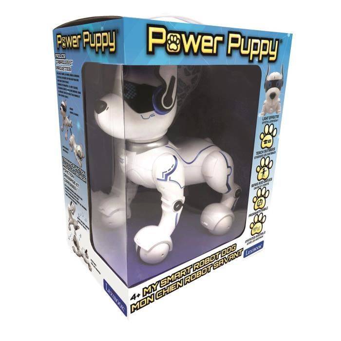 Power Puppy - Mein intelligenter programmierbarer und taktiler Roboterhund mit Fernbedienung - LEXIBOOK