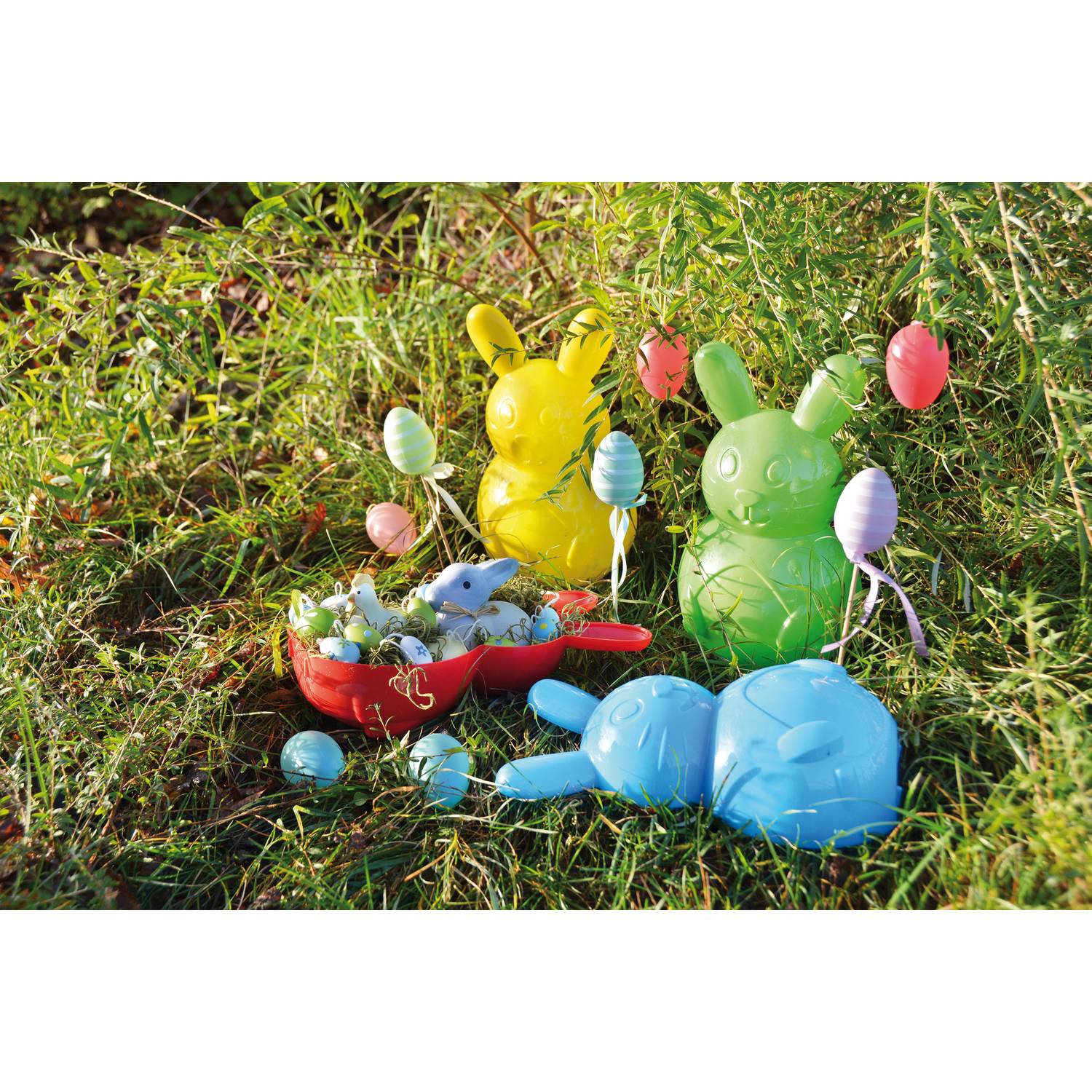 EDUPLAY 130283 Osternest / Sandform Hase, 15 x 25,5 x 7,5 cm, mehrfarbig, 12-teilig (1 Set)