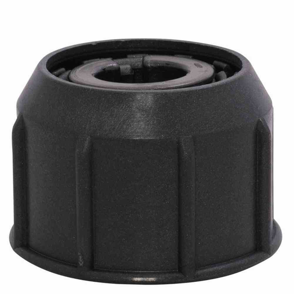 Delschen SB34109G Überwurfmutter mit Adapterset für Schirmstöcke Ø 26-55 mm, eisengrau, 5-teilig (1 Set)