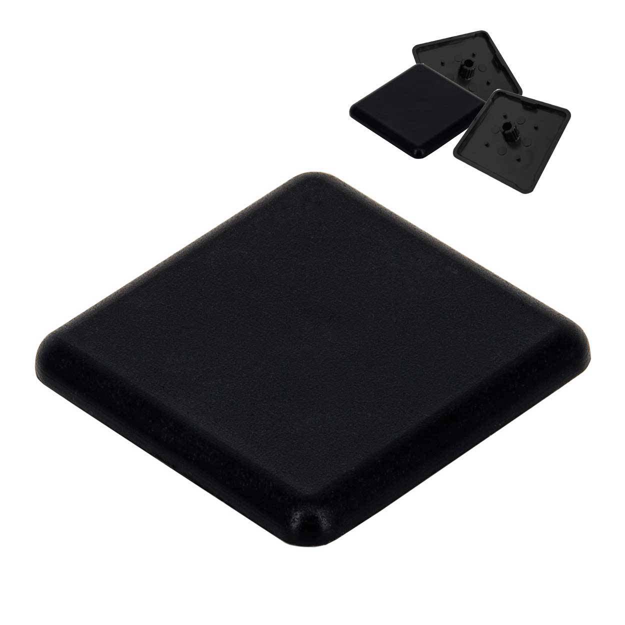 SCHMIDT systemprofile 100x Abdeckkappe 40x40mm Aluprofil Kappe Profil Endkappe Profilabdeckkappe Kunststoff schwarz