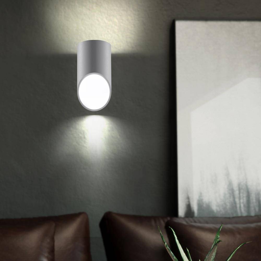 Wandleuchte Innen weiß indirekte Beleuchtung Wand Wandleuchte Up Down weiß, Aluminium, 1x G9, LxBxH 10x12x20 cm