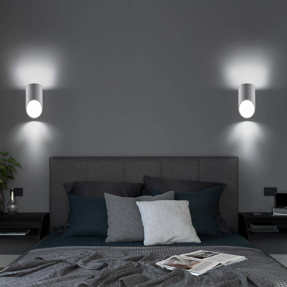 Wandleuchte Innen weiß indirekte Beleuchtung Wand Wandleuchte Up Down weiß, Aluminium, 1x G9, LxBxH 10x12x20 cm