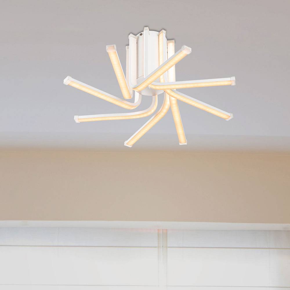 LED Design Decken Lampe Metall Leuchte Wohn Schlaf Ess Zimmer Beleuchtung