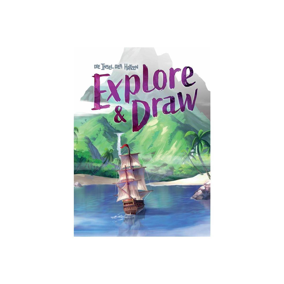 SKED0010 - Explore & Draw - Die Insel der Katzen, ab 8 Jahren (DE-Ausgabe)